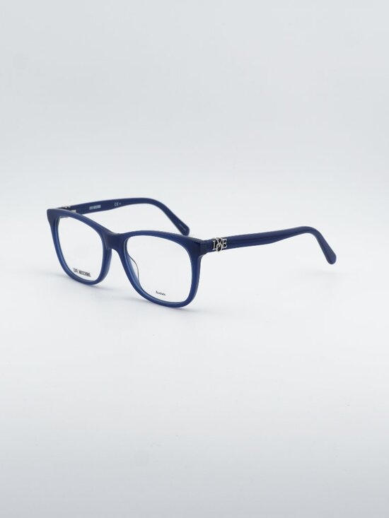 Moschino Love MOL520 0PJP 00 Eyeglasses Blue 52mm Square Frame main image 11